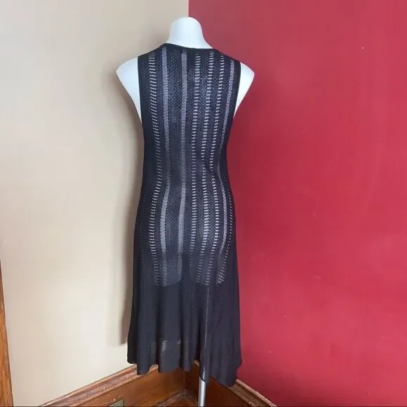 Pea in the Pod Black Crochet Slip Dress NWT Size Large - Picture 2 of 6